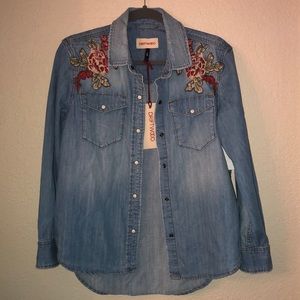 Driftwood Rose Jean Jacket